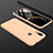 Custodia Plastica Rigida Cover Opaca Fronte e Retro 360 Gradi per Xiaomi Redmi 7 Oro