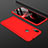 Custodia Plastica Rigida Cover Opaca Fronte e Retro 360 Gradi per Xiaomi Redmi 7 Rosso