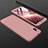 Custodia Plastica Rigida Cover Opaca Fronte e Retro 360 Gradi per Xiaomi Redmi 7A Oro Rosa