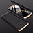Custodia Plastica Rigida Cover Opaca Fronte e Retro 360 Gradi per Xiaomi Redmi 8 Oro e Nero