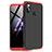Custodia Plastica Rigida Cover Opaca Fronte e Retro 360 Gradi per Xiaomi Redmi Note 6 Pro Rosso e Nero