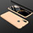 Custodia Plastica Rigida Cover Opaca Fronte e Retro 360 Gradi per Xiaomi Redmi Note 7 Oro