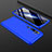 Custodia Plastica Rigida Cover Opaca Fronte e Retro 360 Gradi R01 per Xiaomi Mi Note 10 Blu