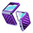 Custodia Plastica Rigida Cover Opaca Fronte e Retro 360 Gradi Z01L per Samsung Galaxy Z Flip5 5G Viola
