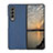 Custodia Plastica Rigida Cover Opaca H03 per Samsung Galaxy Z Fold3 5G Blu