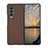 Custodia Plastica Rigida Cover Opaca H03 per Samsung Galaxy Z Fold3 5G Marrone