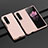 Custodia Plastica Rigida Cover Opaca H04 per Samsung Galaxy Z Fold3 5G Oro Rosa