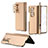 Custodia Plastica Rigida Cover Opaca H08 per Samsung Galaxy Z Fold3 5G Oro