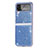 Custodia Plastica Rigida Cover Opaca L02 per Samsung Galaxy Z Flip4 5G Blu