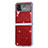 Custodia Plastica Rigida Cover Opaca L02 per Samsung Galaxy Z Flip4 5G Rosso