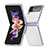 Custodia Plastica Rigida Cover Opaca L04 per Samsung Galaxy Z Flip4 5G Bianco