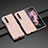 Custodia Plastica Rigida Cover Opaca L05 per Samsung Galaxy Z Fold3 5G Oro Rosa