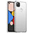 Custodia Plastica Rigida Cover Opaca M01 per Google Pixel 4a Argento