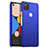 Custodia Plastica Rigida Cover Opaca M01 per Google Pixel 4a Blu