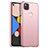 Custodia Plastica Rigida Cover Opaca M01 per Google Pixel 4a Oro Rosa
