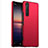 Custodia Plastica Rigida Cover Opaca M01 per Sony Xperia 5 II Rosso