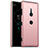 Custodia Plastica Rigida Cover Opaca M01 per Sony Xperia XZ3 Oro Rosa