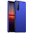 Custodia Plastica Rigida Cover Opaca per Sony Xperia 1 III Blu