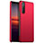 Custodia Plastica Rigida Cover Opaca per Sony Xperia 1 III Rosso