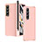 Custodia Plastica Rigida Cover Opaca R07 per Samsung Galaxy Z Fold3 5G Oro Rosa