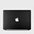 Custodia Plastica Rigida Cover Opaca Spigato per Apple MacBook Air 13 pollici (2020) Nero