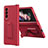 Custodia Plastica Rigida Cover Opaca ZL1 per Samsung Galaxy Z Fold3 5G Rosso
