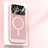 Custodia Plastica Rigida Cover Perforato con Mag-Safe Magnetic JS1 per Apple iPhone 13 Pro Rosa