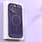 Custodia Plastica Rigida Cover Perforato con Mag-Safe Magnetic per Apple iPhone 13 Pro Max Viola