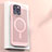Custodia Plastica Rigida Cover Perforato con Mag-Safe Magnetic per Apple iPhone 13 Pro Rosa