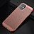 Custodia Plastica Rigida Cover Perforato per Apple iPhone 11 Oro Rosa