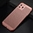 Custodia Plastica Rigida Cover Perforato per Apple iPhone 11 Pro Max Oro Rosa