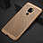 Custodia Plastica Rigida Cover Perforato per Huawei Mate 20 Oro