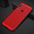Custodia Plastica Rigida Cover Perforato per Huawei P30 Lite New Edition Rosso
