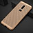 Custodia Plastica Rigida Cover Perforato per OnePlus 6 Oro