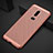 Custodia Plastica Rigida Cover Perforato per OnePlus 6T Oro Rosa