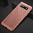 Custodia Plastica Rigida Cover Perforato per Samsung Galaxy S10 Plus Oro Rosa