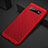 Custodia Plastica Rigida Cover Perforato per Samsung Galaxy S10 Rosso