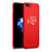 Custodia Plastica Rigida Fiori per Apple iPhone 8 Rosso