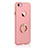 Custodia Plastica Rigida Opaca con Anello Supporto A01 per Apple iPhone 8 Rosa