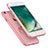 Custodia Plastica Rigida Opaca con Anello Supporto A01 per Apple iPhone SE3 2022 Rosa