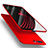 Custodia Plastica Rigida Opaca con Anello Supporto A02 per Huawei Honor 9 Rosso