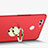 Custodia Plastica Rigida Opaca con Anello Supporto A02 per Huawei Nova 2 Rosso