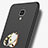 Custodia Plastica Rigida Opaca con Anello Supporto A02 per Xiaomi Mi 4 LTE Nero