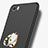 Custodia Plastica Rigida Opaca con Anello Supporto A02 per Xiaomi Mi 5 Nero