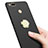 Custodia Plastica Rigida Opaca con Anello Supporto A02 per Xiaomi Mi A1 Nero