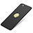 Custodia Plastica Rigida Opaca con Anello Supporto A02 per Xiaomi Mi Note Nero