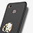 Custodia Plastica Rigida Opaca con Anello Supporto A02 per Xiaomi Redmi 3 High Edition Nero
