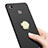 Custodia Plastica Rigida Opaca con Anello Supporto A02 per Xiaomi Redmi 3 Pro Nero
