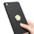 Custodia Plastica Rigida Opaca con Anello Supporto A02 per Xiaomi Redmi 4A Nero
