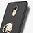 Custodia Plastica Rigida Opaca con Anello Supporto A02 per Xiaomi Redmi Note 3 Nero
